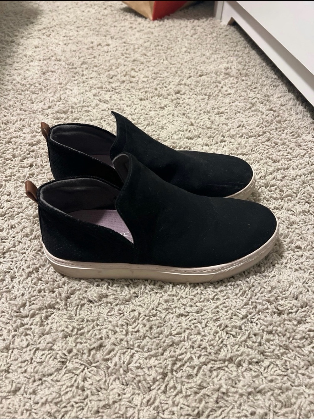 Dr. Scholl's Black Slip-On Women's Sneakers with White Sole